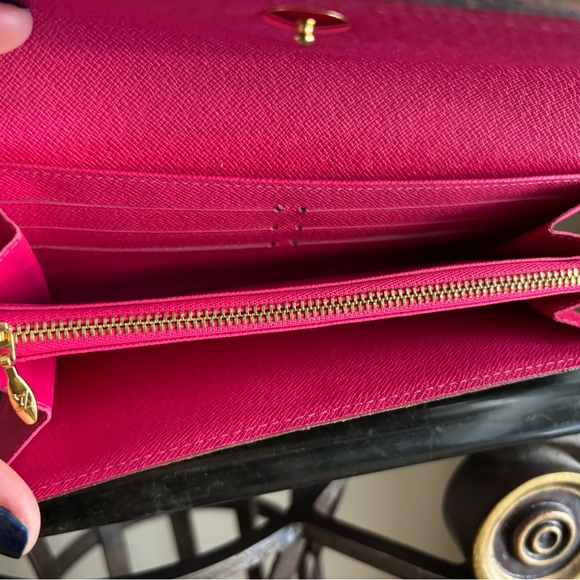 Louis Vuitton multicolor Sarah bifold long wallet pink interior - Picture 3 of 15